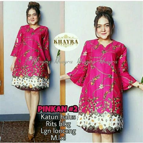 Jual TUNIK UNGGUL JAYA MOTIF BATIK KHAS PEKALONGAN Shopee Indonesia