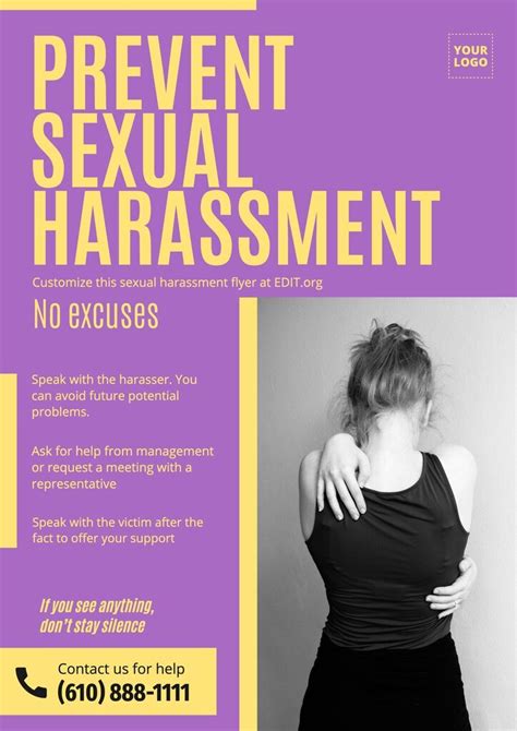 Sexual Harassment In The Workplace Poster