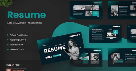 Resume Powerpoint Template Incl. business & resume - Envato