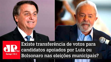 Existe transferência de votos para candidatos apoiados por Lula ou