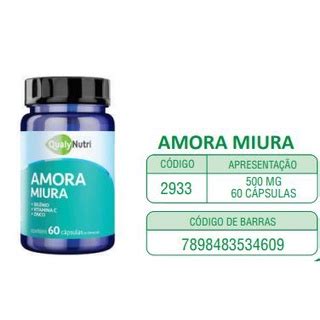 Amora Miura Qualynutri Mg Frasco C Psulas Shopee Brasil