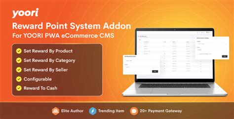 Reward Point System Addon For YOORI ECommerce CMS Graphicfort