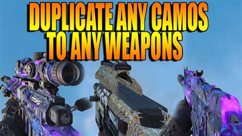 Black Ops 3 Camo Glitch Duplicate Any Camo All Guns Cod Bo3 Unlock Any Camo Glitche Bo3