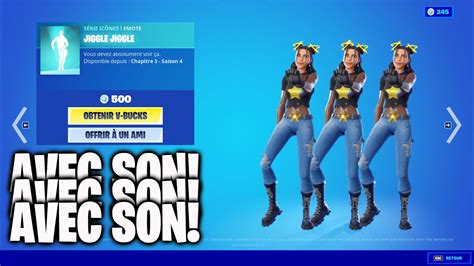 New Nouvelle Danse Jiggle Jiggle Sur Fortnite Avec Le Son Youtube