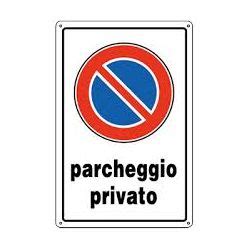 Cartello Segnaletico Parcheggio Privato Marchese Stefano Srl