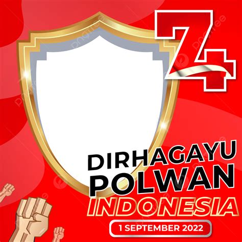 Gambar Twibbonize Selamat Hari Jadi Ke 74 1 September 2022 Polwan