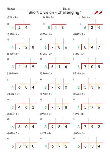 Short Division | Teaching Resources