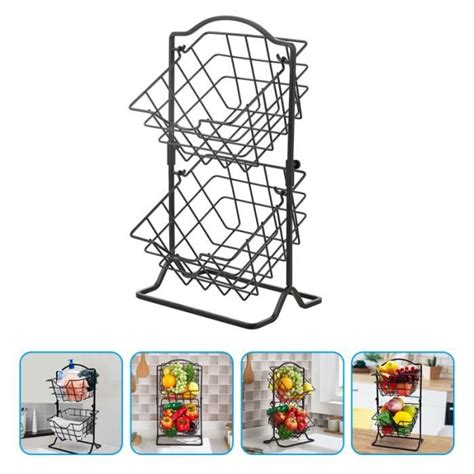 Conteneur De Stockage Pc Porte Fruits Panier De Cuisine De Pour Salle