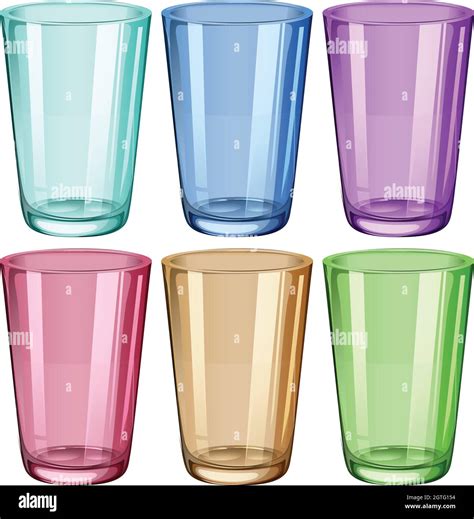 Clear Drinking Glasses Stock Vector Image And Art Alamy