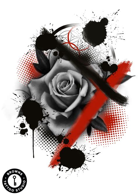 Rose Tattoo Trash Polka Trash Polka Art Trash Polka Tattoo Designs