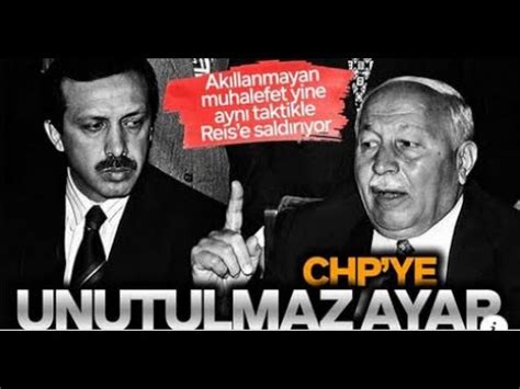 ERBAKAN CHP YE ÖYLE BİR AYAR VERDİ Kİ ACISINI ERDOĞAN DAN ÇIKARMAK