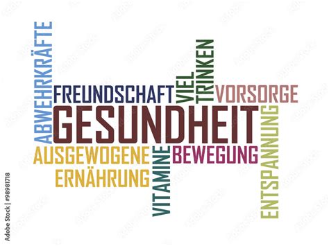 Gesundheit 1 - Wordcloud Stock-Illustration | Adobe Stock 