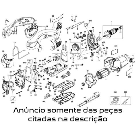 Kit Peças p Serra Tico Tico DW331 Dewalt Rocfer Comércio e Serviços Ltda