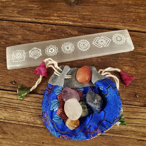 Etched 7 Chakra Morrocan Selenite Stick Seven Chakras Etsy