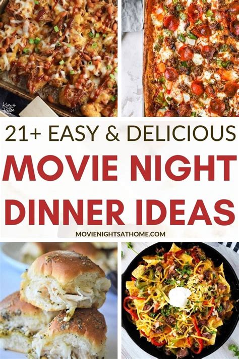 21 Easy Movie Night Dinner Ideas In 2021 Movie Night Dinner Night