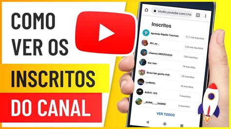 Como Ver Os Inscritos Do Canal Do Youtube Pelo Celular Youtube