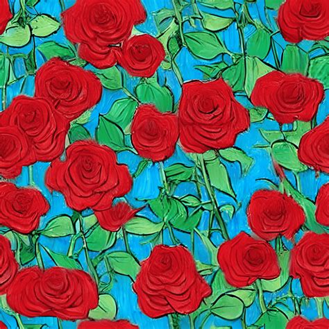 Van Goghs Roses · Creative Fabrica