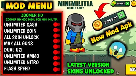 Mini Militia Mod Apk Mini Militia New Mod Menu Mini Militia Hack