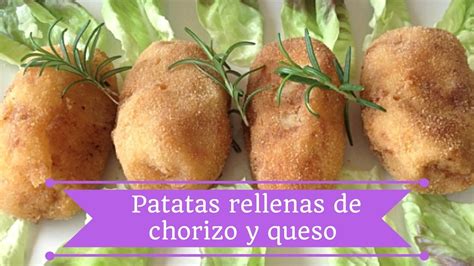 PATATAS RELLENAS DE CHORIZO Y QUESO Recetas De Cocina YouTube