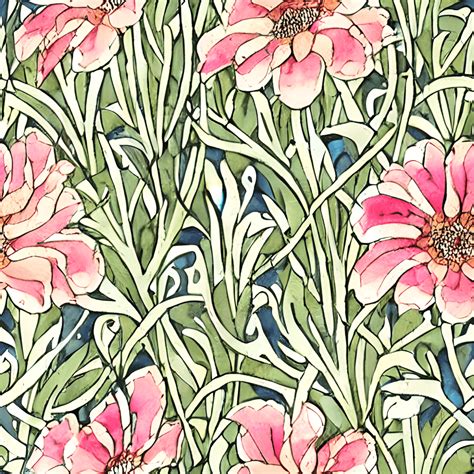 William Morris Floral Print Creative Fabrica