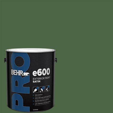 Behr Pro Gal S Deep Viridian Satin Exterior Paint Pr