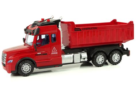 Red Tipper Truck Friction Drive Lights Sound Toys Cars