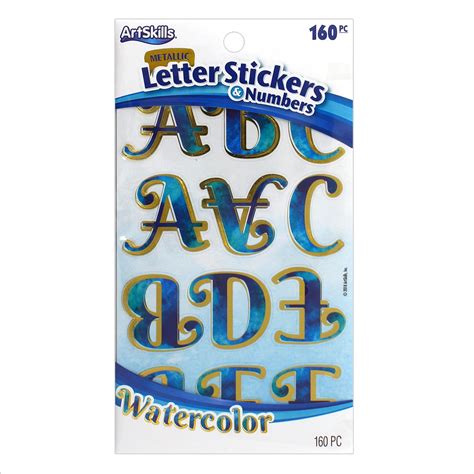 Artskills Letter And Number Alphabet Stickers And Gold And