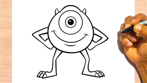 How To Draw MIKE WAZOWSKI Monsters Inc Easy Drawing Step By Step