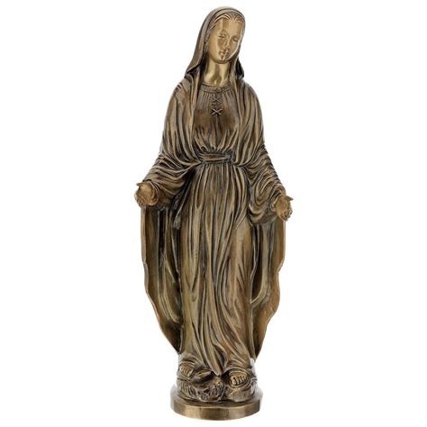 Statue Vierge Miraculeuse Bronze Cm Pour Ext Rieur Vente En Ligne