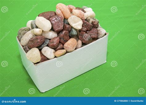 Box of Rocks Green Background Stock Photo - Image of card, design: 37986888