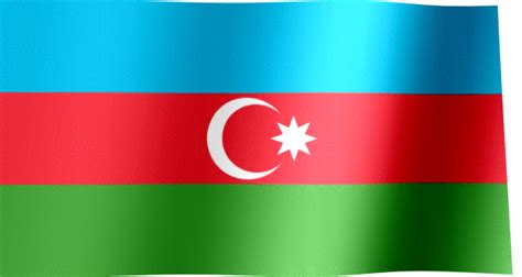 Azerbaijan Flag  All Waving Flags