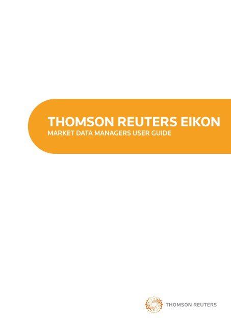 THOMSON REUTERS EIKON - Training from Thomson Reuters