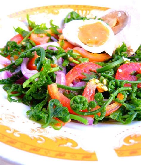 The Salad Is Prepared And Ready To Be Eaten With An Egg In Its Shell