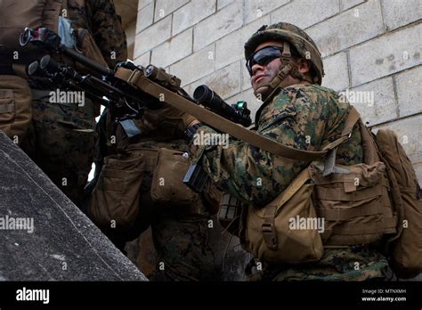 A Marine With Echo Company Battalion Landing Team 2nd Battalion 5th