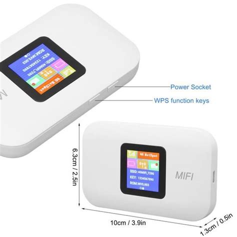 HURRISE Point d accès WiFi mobile 4G LTE Point d accès WiFi Mobile avec