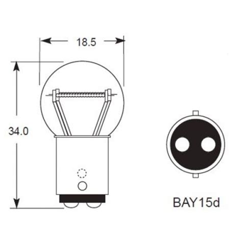 B3212b 12 Volt 215w Osp Bay15d Base Stop And Tail Bulb All Bulbs