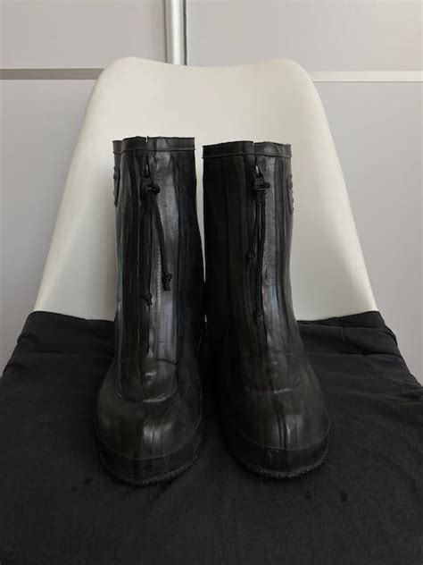 Archival Clothing Balenciaga Type Military Combat Waterproof Boots ...