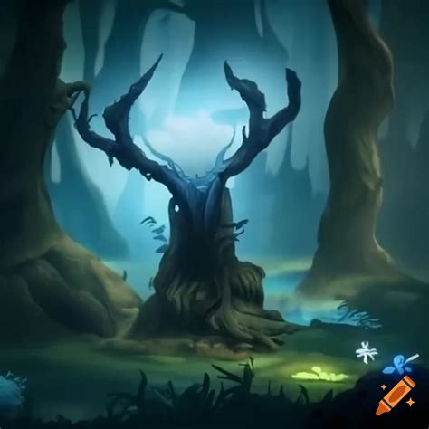 Artistic Depiction Of Spirit Tree From Ori And The Blind Forest