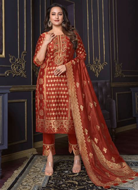 Silk Kari Vol 2 Sonakshi Sinha Style Hand Work Readymade Salwar Suits