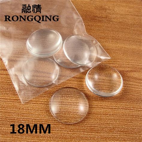 Rongqing Mm Pcs Lot Round Cabochon Diy Hand Made Transparent Clear