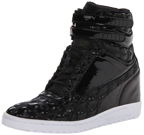 Buy Puma Women S Sky Wedge Opulence Lace Up Black B Us At Amazon In