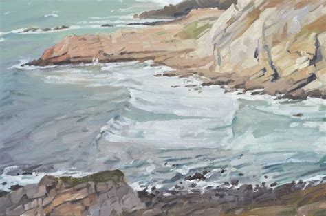 Break Through The Clouds Over Kerroux Headland Oil Painting By ANNE