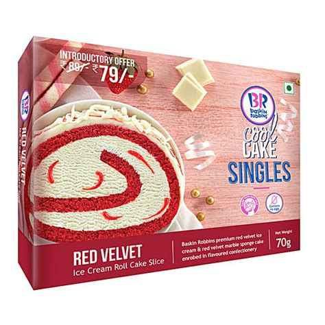 Buy Baskin Robbins Ice Cream Roll Cake Slice Red Velvet Online At Best Price Of Rs 100 Bigbasket