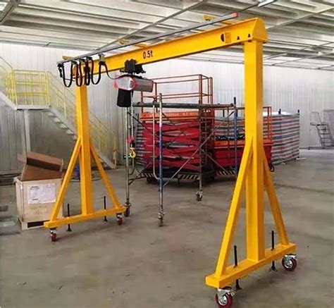 Helix Single Girder Portable Gantry Cranes Maximum Lifting Capacity