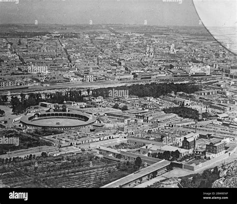 Birdseye Biew Of Lima Peru 1930 Stock Photo Alamy