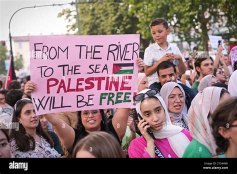 A Rally In Solidarity With The Palestinian People Against Israel S Military Operations In The