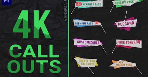 Call Outs Pack Mogrt Infographics Ft Arrow And Call Out Envato Elements