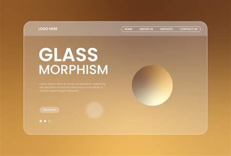 Premium Vector Vector 3d Realistic Glass Morphism Effect Background