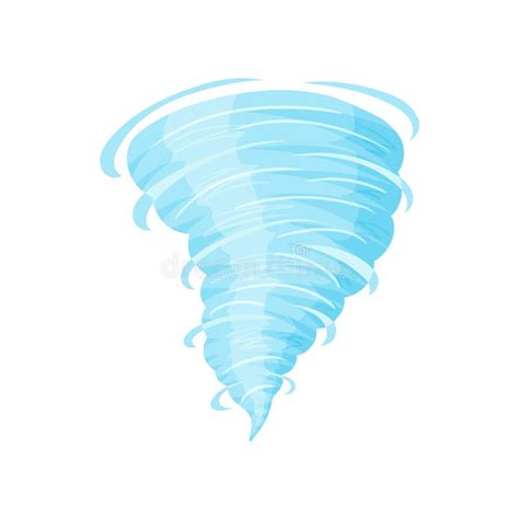 Tornado Hurricane Cyclone Cartoon And Flat Style Vector