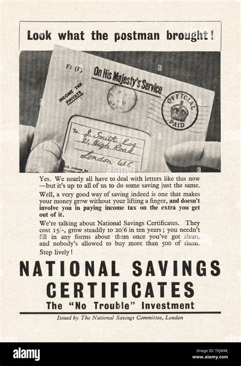 National Savings Certificates Uk Hi Res Stock Photography And Images